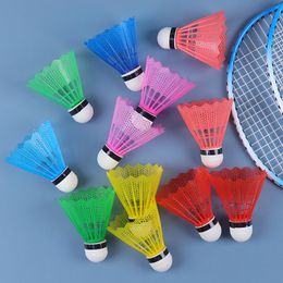 Badminton Shuttlecocks 12PCS Colourful Badminton Balls Portable Badminton Travel Out Products Sport Training Shuttlecocks Outdoor Supplies 230606