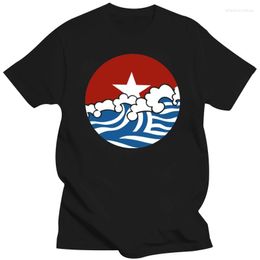 Men's T Shirts Create Cuban Flag Over The Ocean Shirt Men 2023 Oversize S-5xl Letter Boy Girl T-Shirts Tee Top