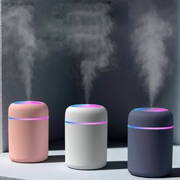 Portable 300ml Humidifier USB Ultrasonic Dazzle Cup Aroma Diffuser Cool Mist Maker Air Humidifier Purifier with Romantic Light L230523