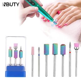 Nail Art Equipment INBUTY Drill Bits Professional Electric Manicure Machine Set Gel Polishing Nails Accessories Salon Tools Ceramic 230606