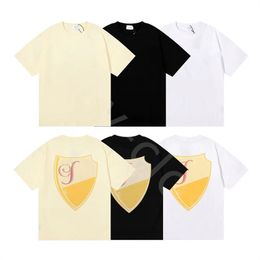 Summer Fashion Trend Short-Sleeved All-In-One Loose Shield Printed High Appearance Level T-Shirt Men's And Women's Leisure The Same Luxury High-Quality Cotton T-Shirt S-XL