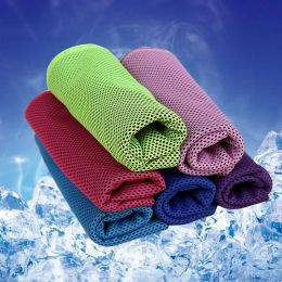 Toalhas geladas de 30 x 90 cm, refrescantes para o verão, insolação, esportes, exercícios, toalhas mais frias, toalhas de corrida, secagem rápida, macia, respirável
