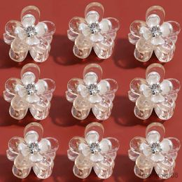 Other 6pcs Mini Hair Braided Sweet Flower Small Hair Clips Girls Hair Clamps Crab Barrette Gripper Hair Accessories