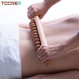 Relaxation Lymphatic Drainage Massage Roller Wooden Therapy Massage Tool Handheld Trigger Point Manual Muscle Relaxation Rolle Stick
