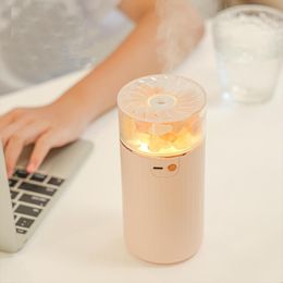 Humidifiers Air Humidifier 400mL Crystal Fragrance diffuser USB Wireless Aromatherapy humidifiers diffusers with Ambient Light For Home