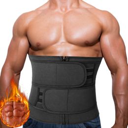 Men's Body Shapers Mens Waist Trainer Corset Sweat Trimmer Belt Fitness Cincher for Weight Loss Slimming Body Shaper Workout Fajas Modelling Straps 230606