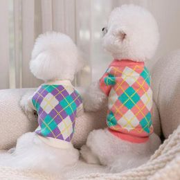 Hoodies Warm Knitted Sweater Autumn Winter Cute Vest Small Dog Sweater Cat Coat Pullover Chihuahua Yorkshire Bulldog Handmade Clothes