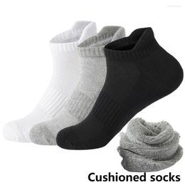 Men's Socks Breathable Mesh Athletic Terry Cushioned Moisture-managing And Durable Reduces Foot For Running Hiking & Sports