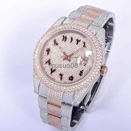 Other Watches Wristwatches Diamond Mens Watch Automatic Mechanical Watch 41mm With Diamondstudded Steel Women Fashion Wristwatch Bracelet Montre de L J230606