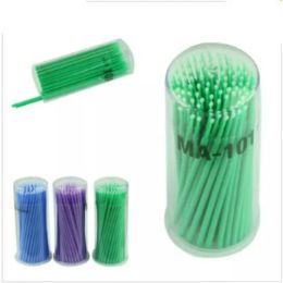 New Arrival 100pcslot Eyelash Extension Micro Brushes Disposable Individual Applicators Mascara