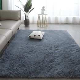 Carpets 14115 Plush Carpet Living Room Decoration Fluffy Rug Thick Bedroom Anti-slip Floor Soft Lounge Rugs Solid Large