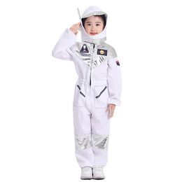 Cosplay Deluxe Boys Girls White Space Astronaut Costume Suitable For Book Week Halloween Carnival Out Space Themed Party Kids Costumes 230606