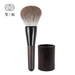 Brushes Qinzhi Professional Handmade Make Up Brush 001 Large Round Face Powder Brush Soft Snow Fox Hair Makeup Brushes