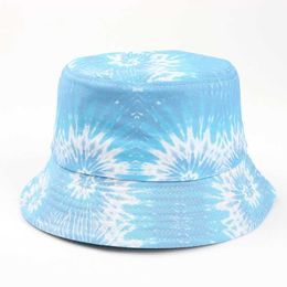 Wide Brim Hats 2022 Cotton Printed Bucket Fisherman Outdoor Travel Sun Hat Male and Female 02 G230603 good