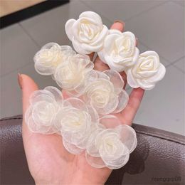 Other New Fashion Women Camellia Spring Hair Net Yarn Hairpins Wedding Hairgrip For Girls Barrettes Hair Accessories