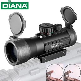 DIANA 3x44 Hunting red dot tactical Optical sight Airsoft accessories fits 11/20mm Picatinny mount rail rifle scope for hunting