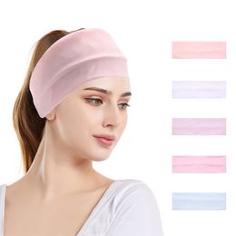 Yoga Hair Bands Women Yoga Sport Sweat Headband Fashion 4 Way Stretchy Fabric Soft Turban Girls Hair Bands Accessories 230605