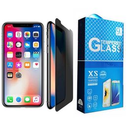 Anti-Spy Privacy Tempered Glass Screen Protector for iphone 15 14 13 12 11 pro max mini X XS XR 7 8 plus with retail package box