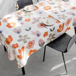 테이블 천으로 가득한 꽃 웨딩 장식 직사각형 방수 커피 테이블 커버 다이닝 테이블 탭 r230605