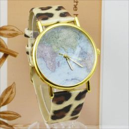 Wristwatches Free Shiping Womage Fashion Design Mini Watches Leather Band Quartz Ladies Leopard Round Women