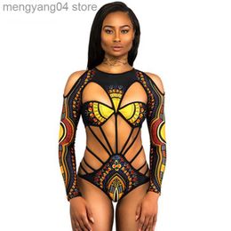 Women's Swimwear Sexy Women Bikini Swimsuits One-piece Summer Swimwear Printing Style With Chest Pad High Waist Elasticity Brief Swimming Trunks T230606