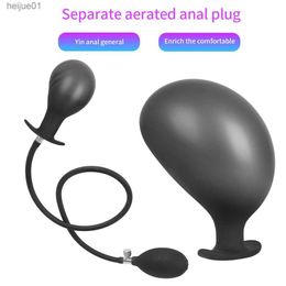Large Inflatable Huge Big Anal Plug Dildo Pump Anal Dilator Expandable No Vibrator Butt Plug Anal Balls Sex Toys For Male Women L230518