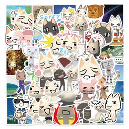 50PCS/Lot Toro Cats Graffiti Stickers Guitar Decor For Car Laptop Fridge Helmet Ipad Bicycle Phone Motorcycle PS4 Book Pvc Skateboard DIY Decals