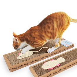 Cat Scratching Pad Pet Cat Teaser Toy Corrugated Cardboard Scratcher Carton Scraper Playing Training Exercise Toys Pet Supplies