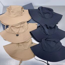 Top Popular Ball Cap Canvas Leisure Designers Fashion for Outdoor Men Famous screen red Beach Fisherman hat Quick drying outdoor sunscreen fisherman hat