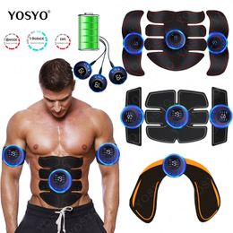 Portable Slim Equipment Rechargable EMS Muscle Stimulator Trainer Smart Fitness Abdominal Hip Training Electric Weight Loss Body Slimming Massager 230605