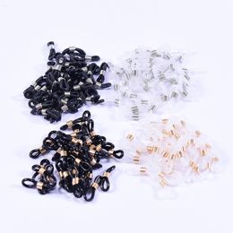 Eyeglasses chains 20 Pcs Ear Hook Spectacles Chain Glasses Retainer Ends Rope Sunglasses Cord Holder Strap End Loop Connector 230605