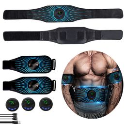 Portable Slim Equipment EMS Muscle Stimulator Toner Abdominal Trainer Belt Belly Weight Loss Body Slimming Shaping Home Gym Fitness Equiment Unisex 230605