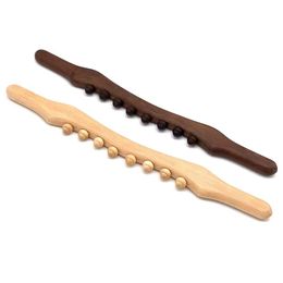 Wood Therapy Lymphatic Drainage Massage Roller Stick Tools Stomach Cellulite Massager Ease Neck Back Waist and Leg Pain Handheld Self Body Sculpting Massage Tool