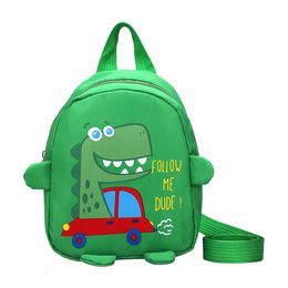 Backpacks Cute Cartoon Dinosaur Baby Backpacks Kindergarten Schoolbag Children Boys Girls School Bags Adjustable Animals Kid Backpack 230606