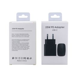 25W Super Fast Charger Power Adapter USB Type C PD Wall Charger for Samsung Galaxy S23 S22 S21 S20 Ultra Note 20 10 Plus No LOGO
