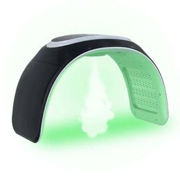 New 7 Color Skin Tightening Nano Spray Facial Panel Face Mask PDT LED Light Therapy Device With Steamer