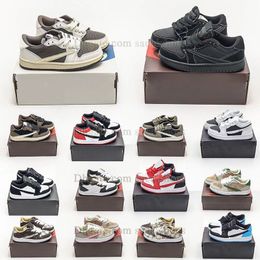 dhgat big kid shoes jumpman 1 basketball shoes reverse mocha black phantom kids sneaker boy and girl toddler shoes olive bred toe panda large size 4y youth child shoes