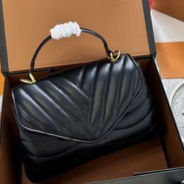 Designers shoulder bag new wave chaln bag Leather Handbags Shoulder Bags Luxury Women Tote Brand Classic Flower Purses Crossbody Evening Bags Mengtian bag m20687