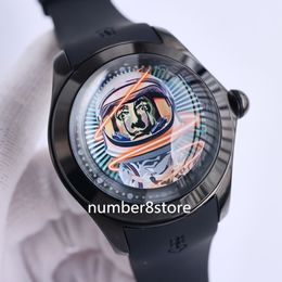 Big Bubble 52 Magical Elisabetta Fantone Watch L390/03667 Oversize Mens Watches Automatic Black Stainless Steel Ssapphire Crystal Luxury Wristwatch 5 Colors