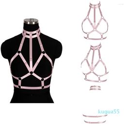 2023-Bras Sets Tops Hollow Bra Goth Accessories Harness For Women Erotic Lingerie Sword Belt Sexy Underwear Gothic Clothes Punk Wedding Garters