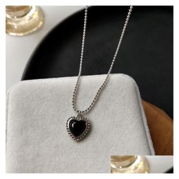 Pendant Necklaces Modern Jewellery Heart 2021 Design Vintage Temperament Chain Necklace For Women Gifts Drop Delivery Pendants Dhehv