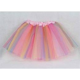 Skirts Colorful Dance Fluffy Adult Rainbow A-line Summer Princess Beautiful Tutu Women's Ball Dress Jupe 2023 G220606