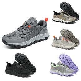 Running Shoes Breathable women Men Black Light Grey Beige khaki Dark Grey Lace -up Trainers Sports Sneakers Size 36-46