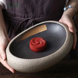 Plates Japanese Ceramic Plate Restaurant Cuisine Sashimi Dinner Creative Imitation Stone Pattern Sushi Bowl El Kitchen Items