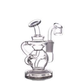 Wholesale Recycler Tornado Glass Bong Water Pipes Oil Dab Rigs with Heady Wax Pipe Ash Catcher Bongs Quartz Banger Male Glass Oil Burner Pipe Cheapest