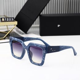 Солнцезащитные очки роскошного дизайнера для женщин квадратные рамки солнцезащитные очки двойной заклинание.