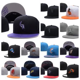 Baskball Fitted hats Fit hat All Team Logo Embroidery Adjustable Designer Caps Street Outdoor Sports Snapbacks flat Closed Beanies hat flex Mesh Cotton cap mix order