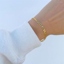 Charm Bracelets Women's Gold Colour Bracelet Stainless Steel Twist Cuban Chain For Women Jewellery Gifts Wholesale Drop