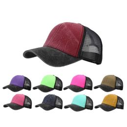 Ball Caps 2023 Summer Cotton Breathable Mesh Casquette baseball cap Adjustable Outdoor Snap Cap G230606