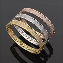 Bangle designer jewellery lucky clover women bracelets custom luxury jewelry woman wedding fashion elegant charm silver bangles Copper di